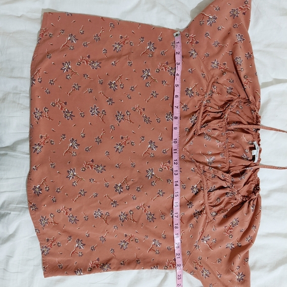 Madewell Tie Neck Peasant Top in Ginger Floral - Picture 7 of 8